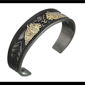 Alex and Ani Tiger Cuff two tone